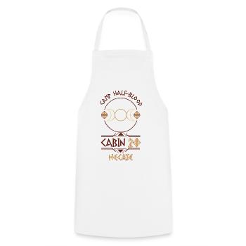 Cabin #20 in Camp Half Blood, Child of Hecate - Cooking Apron - white - Front - AI Model Male 185 dark (185cm)