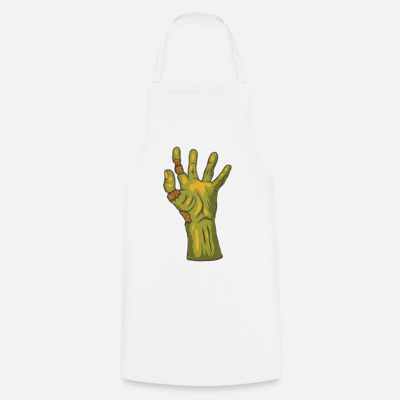 Main de zombie - Tablier de cuisine - blanc