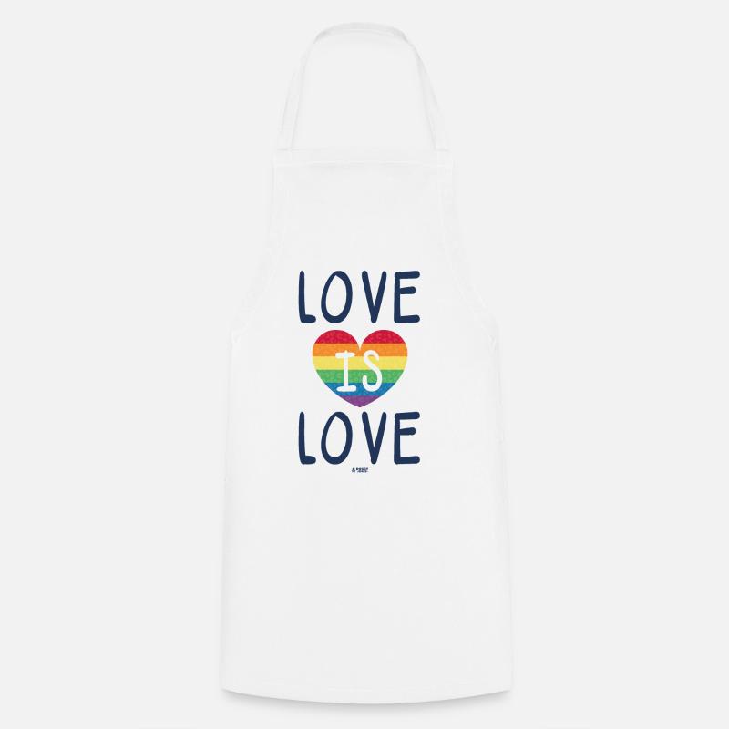 L’amour est l’amour - Tablier de cuisine - blanc