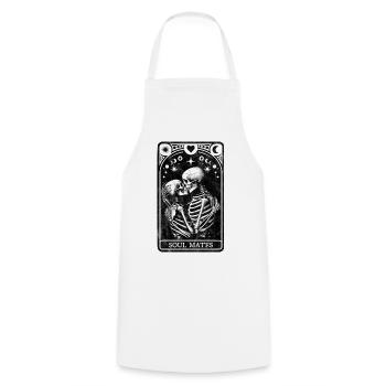 Âmes sœurs Tarot - Tablier de cuisine - blanc - Devant - AI Model Male 185 dark (185cm)