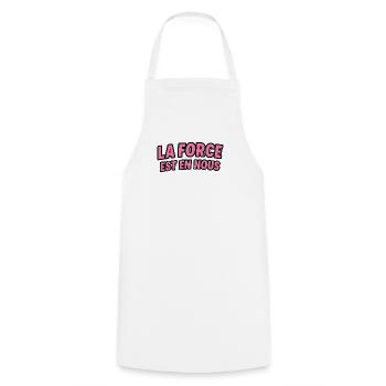 La Force est en Nous - Tablier de cuisine - blanc - Devant - AI Model Male 185 dark (185cm)