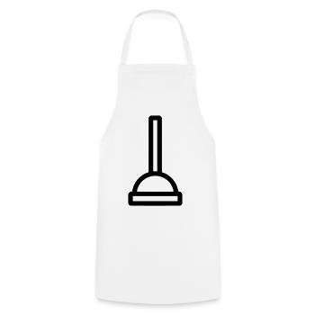 ventouse - Tablier de cuisine - blanc - Devant - AI Model Male 185 dark (185cm)