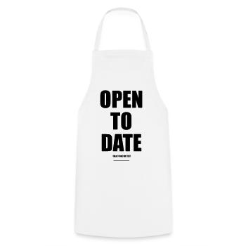 Ouvert aux rendez-vous – Wear Words - Tablier de cuisine - blanc - Devant - AI Model Male 185 dark (185cm)