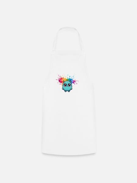 Monstre Coloré - Tablier de cuisine - blanc