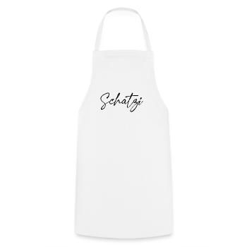 Schatzi - Tablier de cuisine - blanc - Devant - AI Model Male 185 dark (185cm)