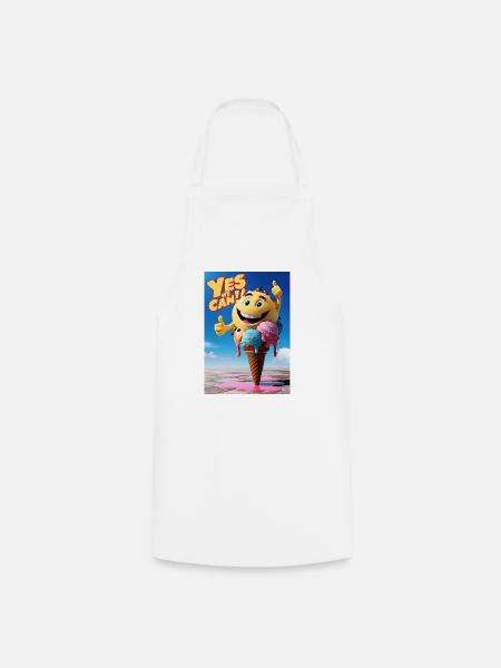 Eiscreme, Geschenk für Eisliebhaber - Kochschürze - Weiß