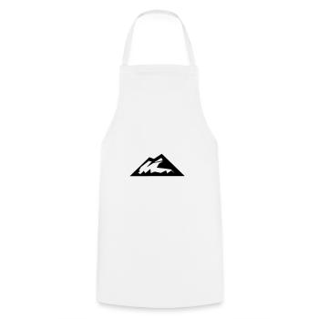 Mountains Mountain Mountains 11 - Cooking Apron - white - Front - AI Model Male 185 dark (185cm)