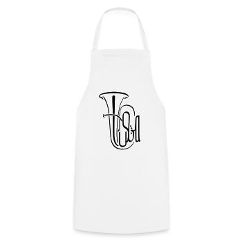 Tuba - Tablier de cuisine - blanc - Devant - AI Model Male 185 dark (185cm)