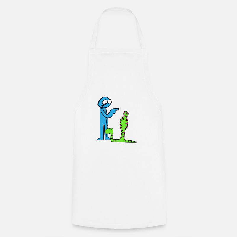 Did You Eat Dave (FFF) - Cooking Apron - white