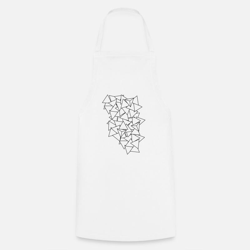 triangles - Kochschürze - Weiß