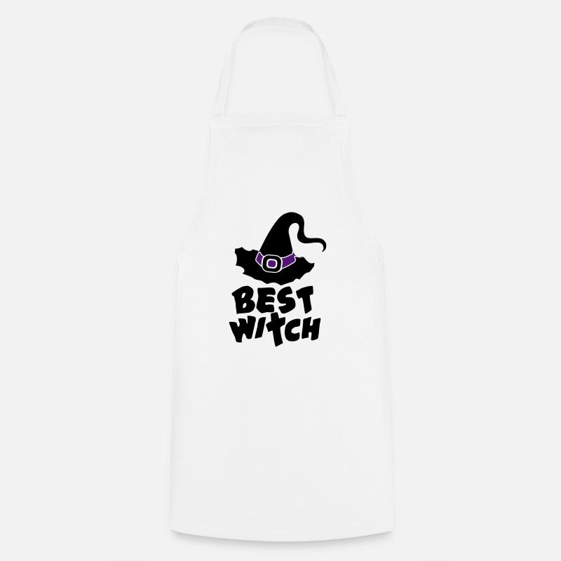 Best Witch, Witchcraft, Halloween, Magic, Hat - Tablier de cuisine - blanc