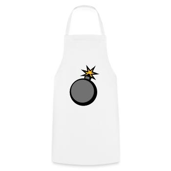 bombe clipart zuender - Cooking Apron - white - Front - AI Model Male 185 dark (185cm)
