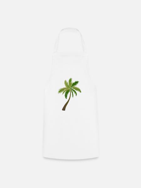 palm tree palm palms - Cooking Apron - white