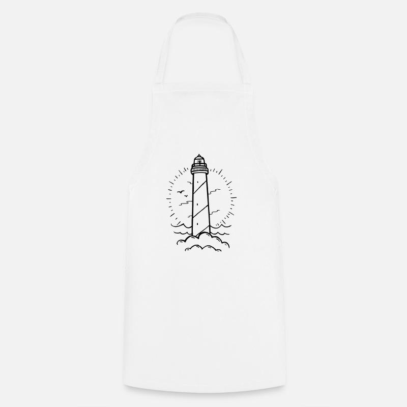 LEUCHTTURM TATTOO - Kochschürze - Weiß