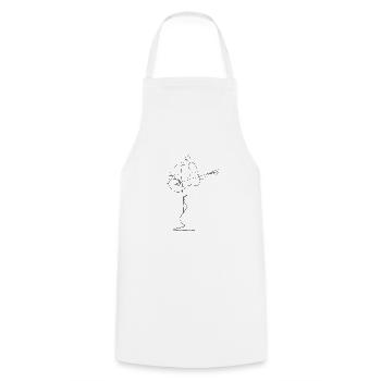 Guitare - Tablier de cuisine - blanc - Devant - AI Model Male 185 dark (185cm)
