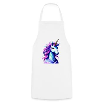 Unicorn Mythical Animal Girl Unicorns Unicorn - Cooking Apron - white - Front - AI Model Male 185 dark (185cm)