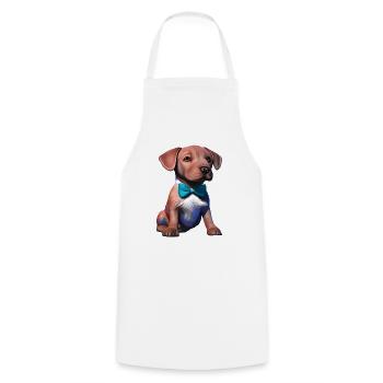 Labrador owner Labrador Retriever puppy - Cooking Apron - white - Front - AI Model Male 185 dark (185cm)