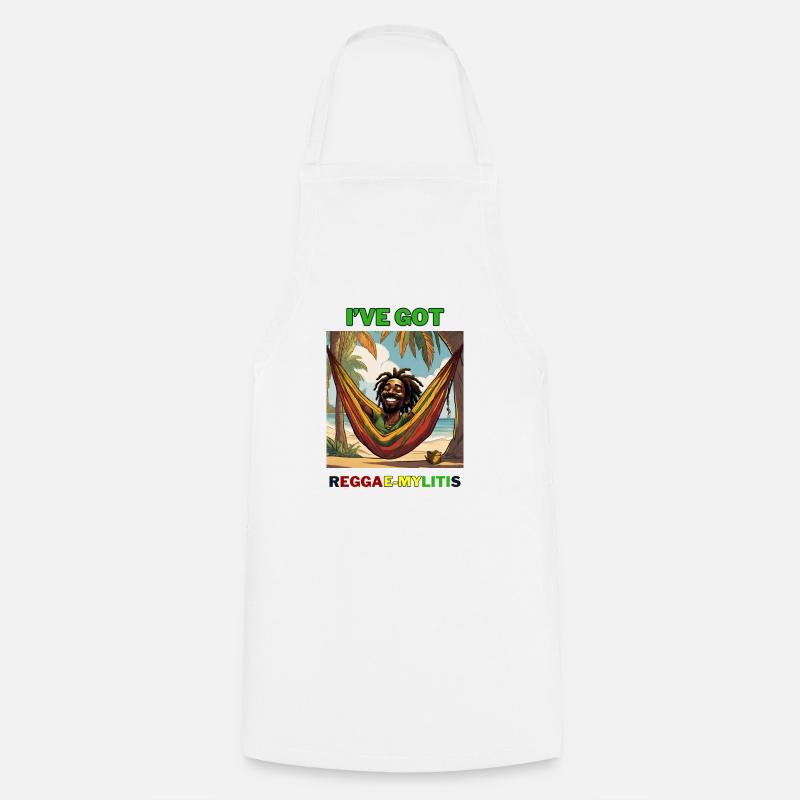 Reggae-Mylitis - Cooking Apron - white