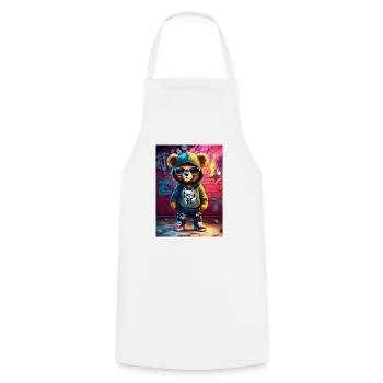 Ours en Peluche Urban Street - Tablier de cuisine - blanc - Devant - AI Model Male 185 dark (185cm)