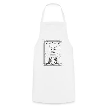 TAROT CHATS MYSTIQUES - Tablier de cuisine - blanc - Devant - AI Model Male 185 dark (185cm)