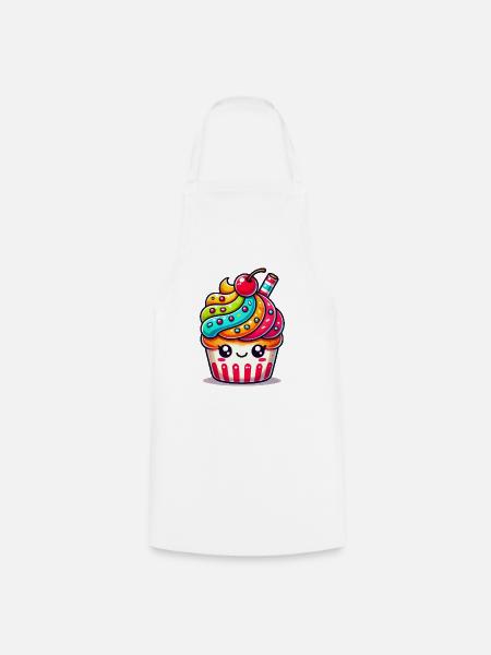 cupcake - Kochschürze - Weiß