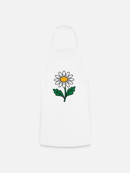 Gänseblümchen - Kochschürze - Weiß