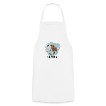 BEAGLE CHIENS MIEUX AIMER LES MOTIFS DE MAISON POUR ANIMAUX DE COMPAGNIE - Tablier de cuisine - blanc - Devant - AI Model Male 185 dark (185cm)