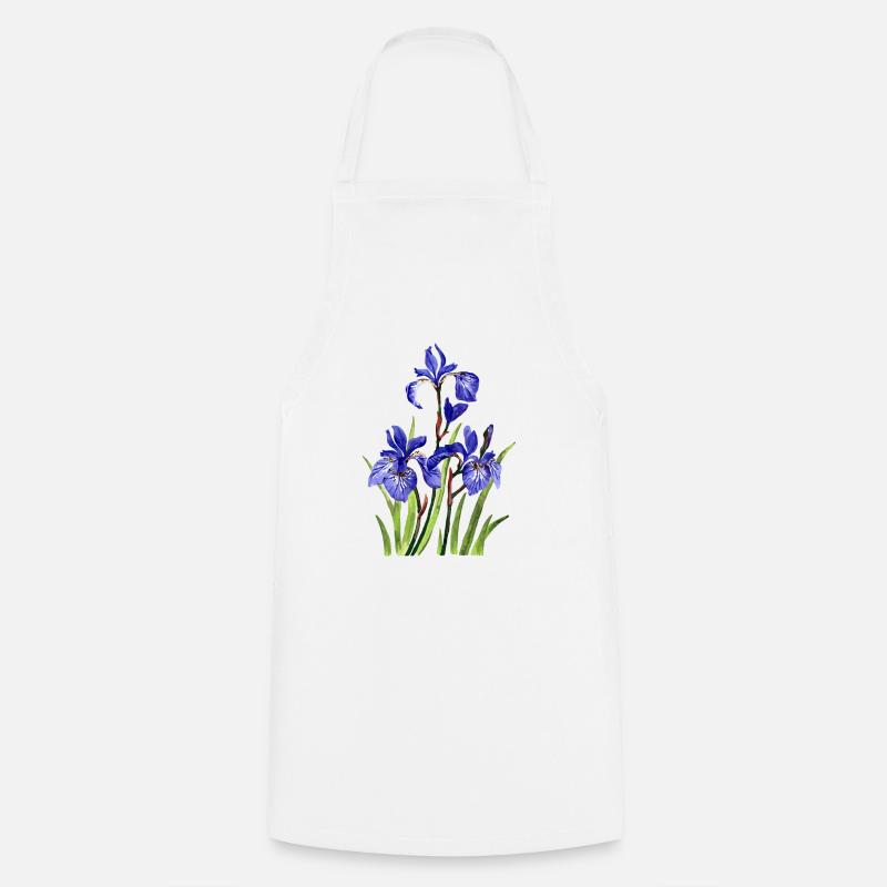 fleurs - Tablier de cuisine - blanc