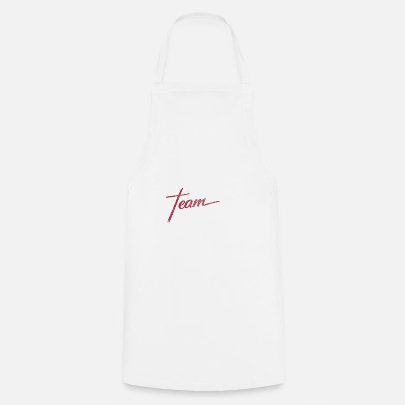 Super Jesus Team Distressed Print Tee - Cooking Apron - white