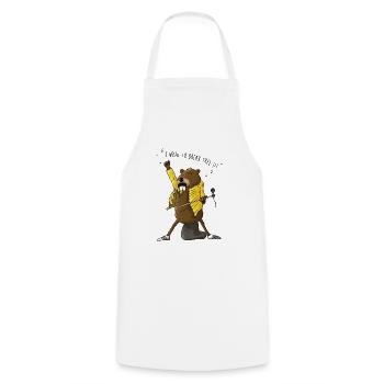 Beaver Mercury - Tablier de cuisine - blanc - Devant - AI Model Male 185 dark (185cm)