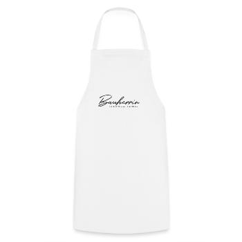 Builder on the way to the dream house, house construction - Cooking Apron - white - Front - AI Model Male 185 dark (185cm)