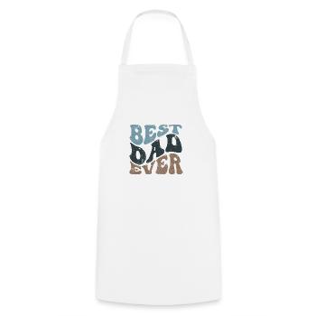 MEILLEUR CADEAU DE CHEMISE À MOTIF PAPA DE TOUS LES TEMPS - Tablier de cuisine - blanc - Devant - AI Model Male 185 dark (185cm)