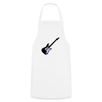 Guitare - Tablier de cuisine - blanc - Devant - AI Model Male 185 dark (185cm)
