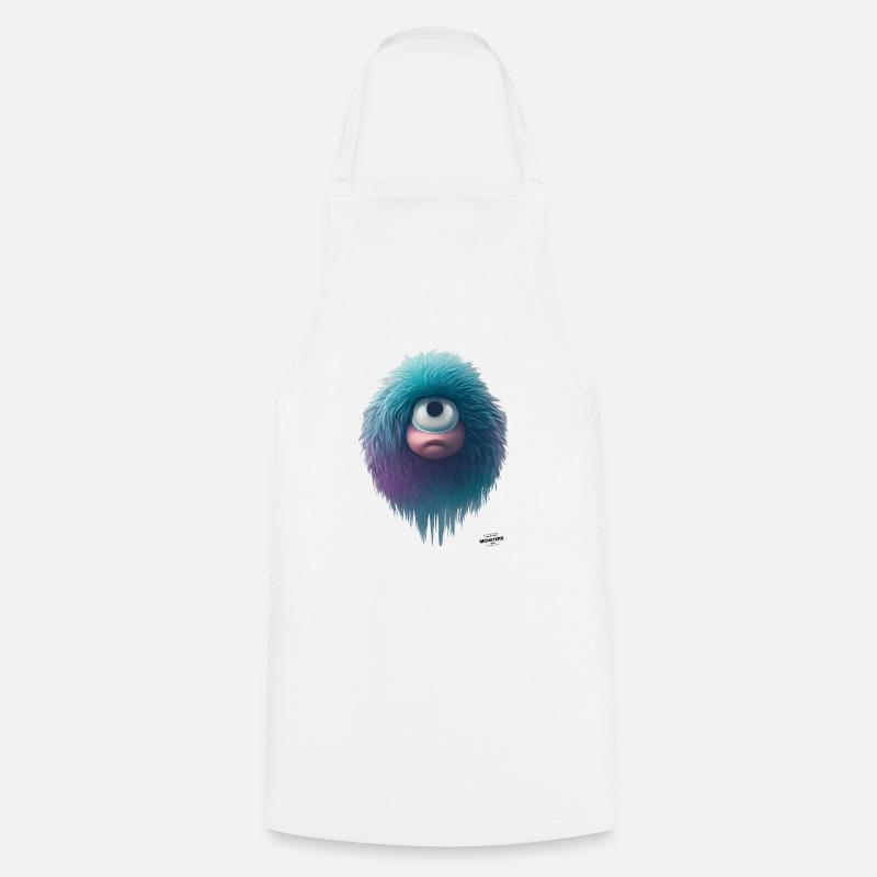 Big Eye Cyclop - Cooking Apron - white