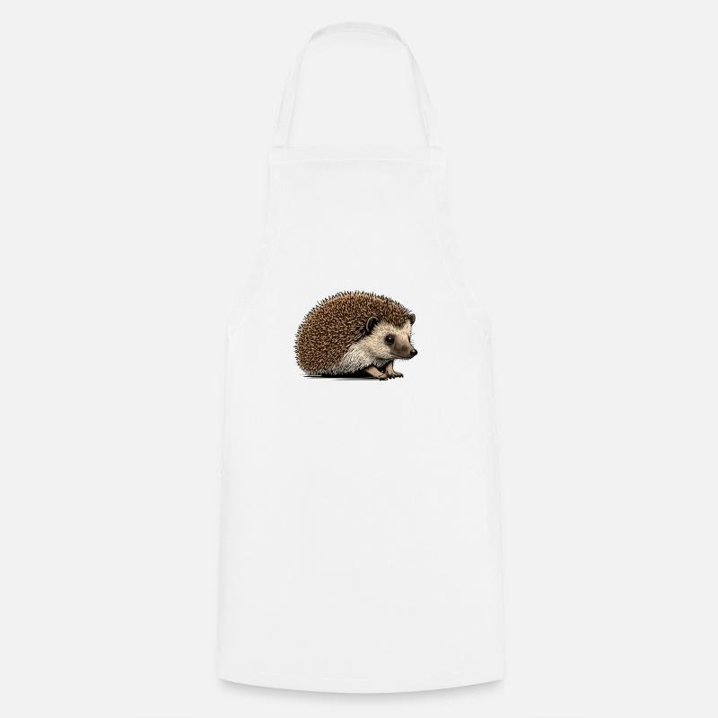 Igel - Kochschürze - Weiß