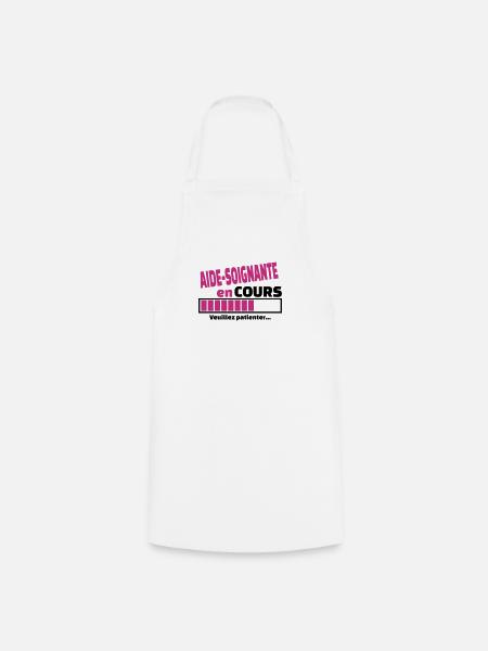 aide-soignante en cours - Tablier de cuisine - blanc
