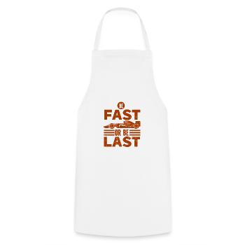 Car Classic Car - Cooking Apron - white - Front - AI Model Male 185 dark (185cm)