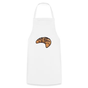 Lecker Croissant - Kochschürze - Weiß - Vorne - AI Model Male 185 dark (185cm)