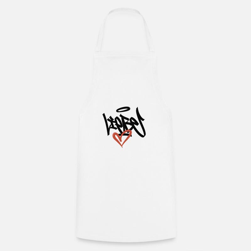 liebe graffiit - Tablier de cuisine - blanc