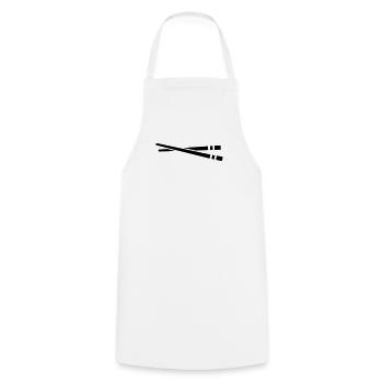 Sushi - Kochschürze - Weiß - Vorne - AI Model Male 185 dark (185cm)