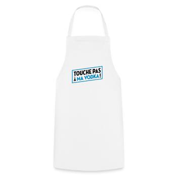 Vodka / Alcool / Fête / Alcoolique / Bourré Saoul - Tablier de cuisine - blanc - Devant - AI Model Male 185 dark (185cm)