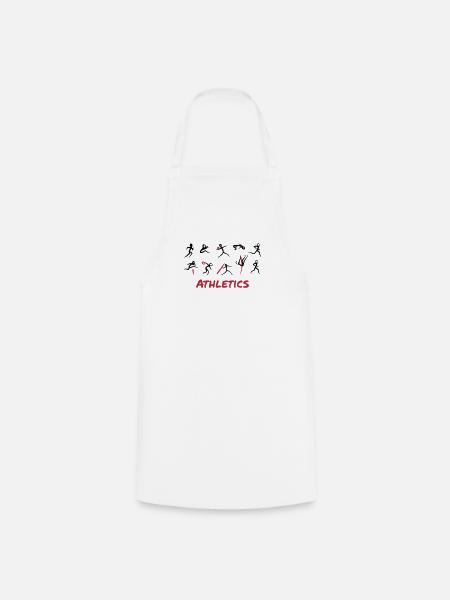 Athletics, Track and Field - Cooking Apron - white