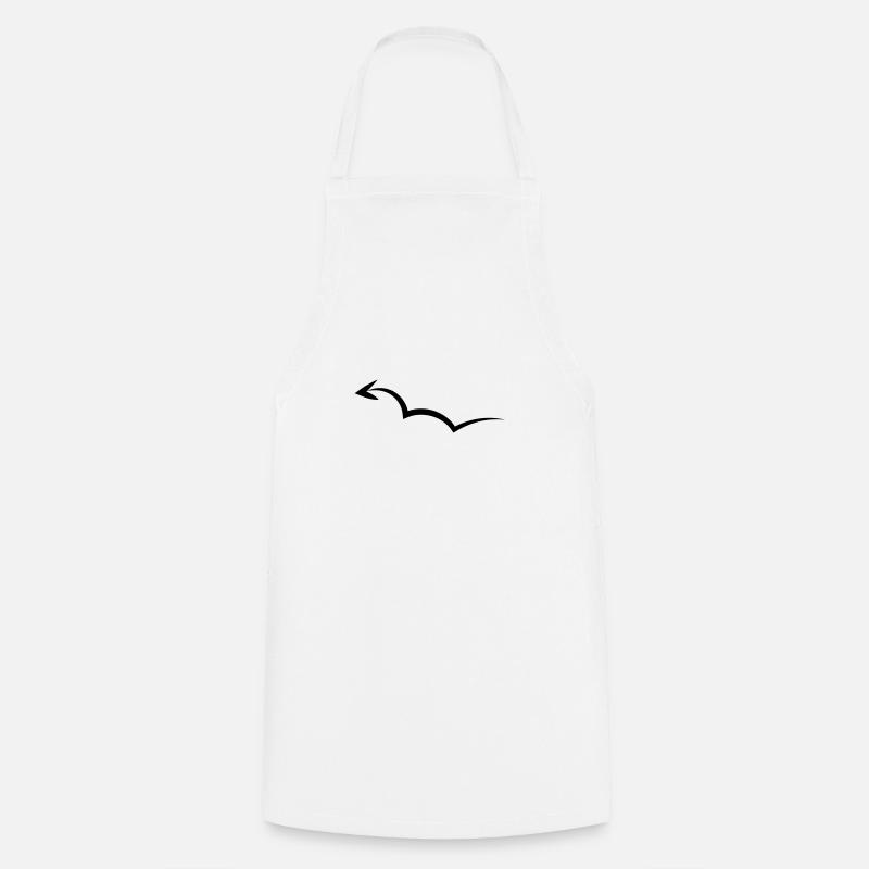 Bouncing Arrow - Cooking Apron - white