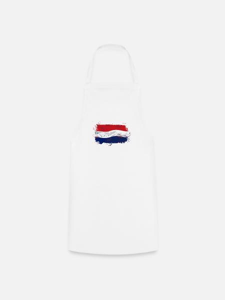 Holland Flag - Kochschürze - Weiß