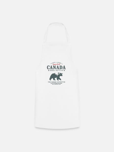 Canada - Grizzly Bear - Kochschürze - Weiß