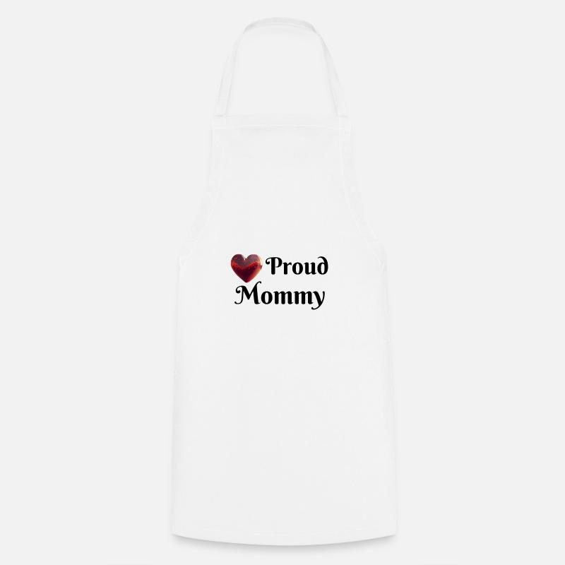Proud Mommy - Cooking Apron - white