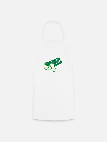 courgettes g1 - Tablier de cuisine - blanc