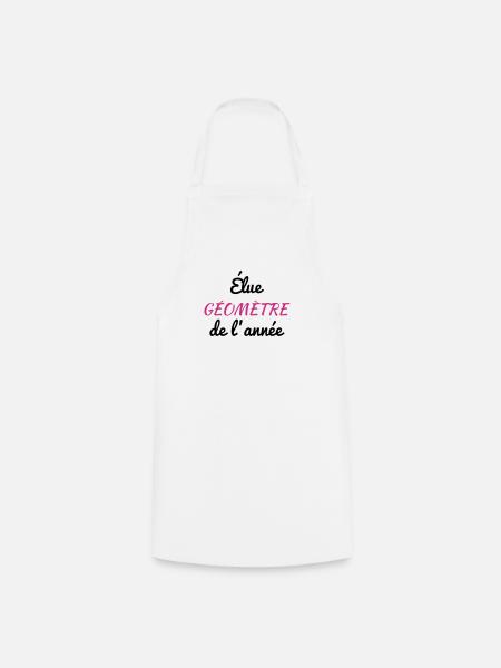 géomètre / topographe / topographie / geometre - Tablier de cuisine - blanc