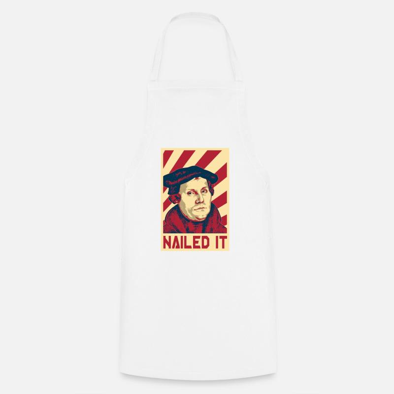 Martin Luther Rétro propagande - Tablier de cuisine - blanc