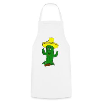 cactus - Tablier de cuisine - blanc - Devant - AI Model Male 185 dark (185cm)